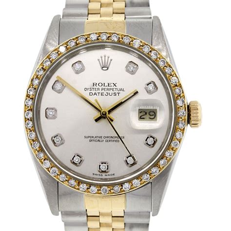 rolex datejust 16013 information|Rolex Datejust 16013 diamond bezel.